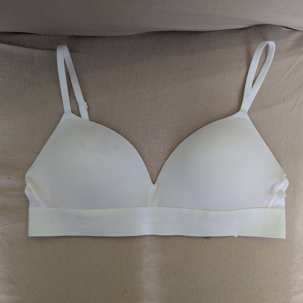 Victoria's secret pink brand bra 36B white